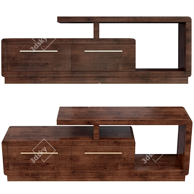 "Solana" TV Unit: Modern Design, 2015 Version 3D model image 2