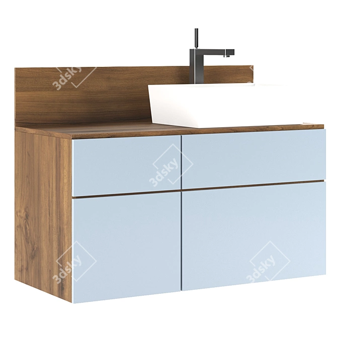 Aquaton Michelle Bathroom Set 3D model image 2