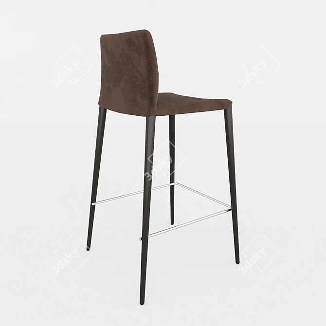 Volcker Halfbar Stool: Stylish and Comfortable 3D model image 2