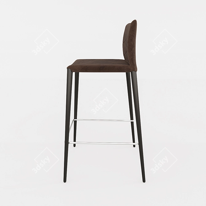 Volcker Halfbar Stool: Stylish and Comfortable 3D model image 3