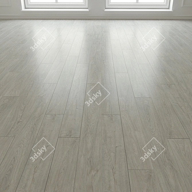 Title: Transform Chevron Oak Laminate 3D model image 3