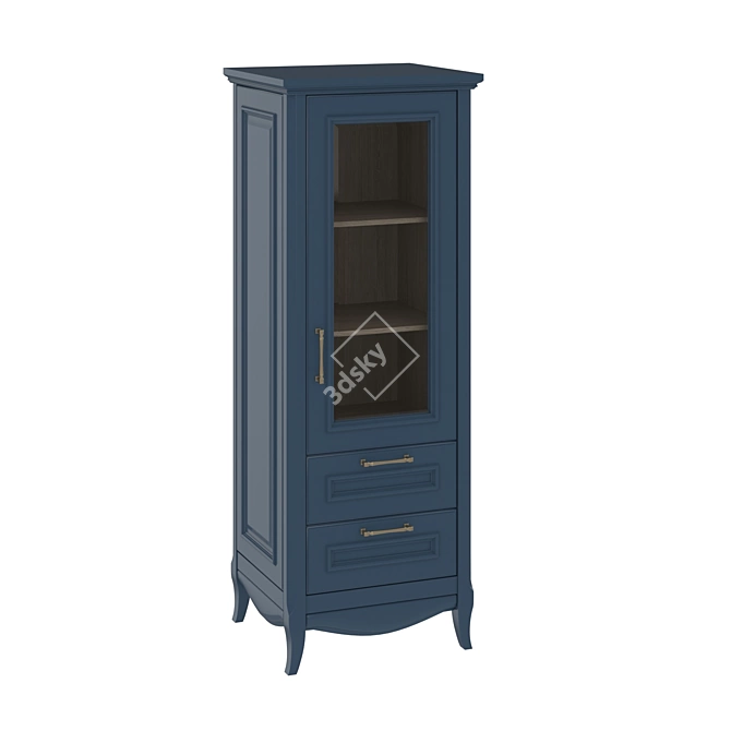 Elegant Single-Door Showcase: Madlen Ruta Estella 3D model image 1