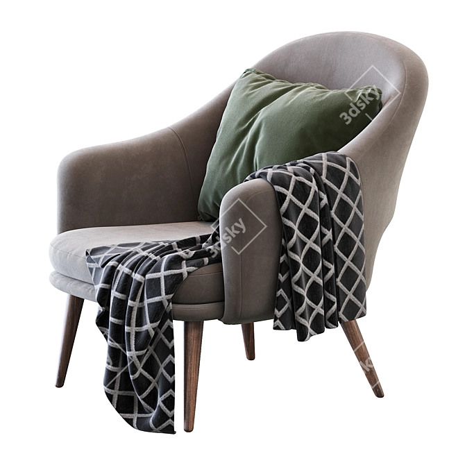 Comfort Meets Style: Deephouse Magrib Armchair 3D model image 4