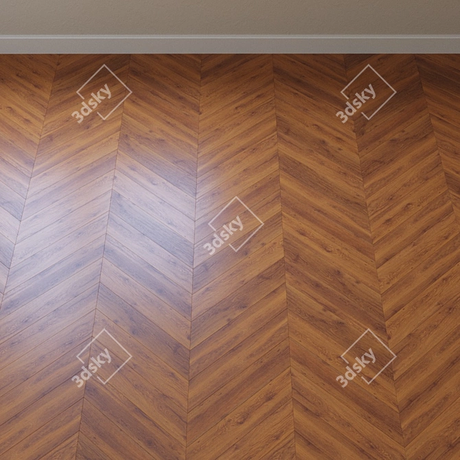 Elegant Highland Oak Parquet 3D model image 3