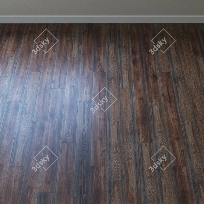 Classic Canyon Oak Black Parquet 3D model image 2