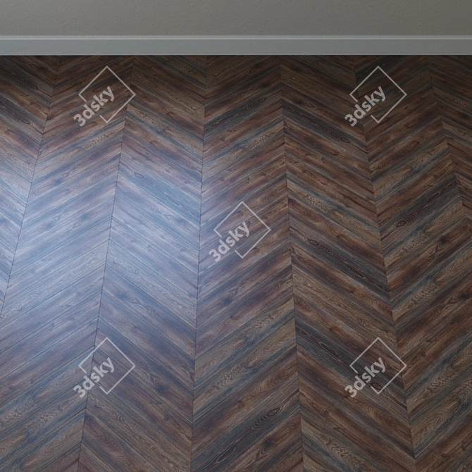 Classic Canyon Oak Black Parquet 3D model image 4