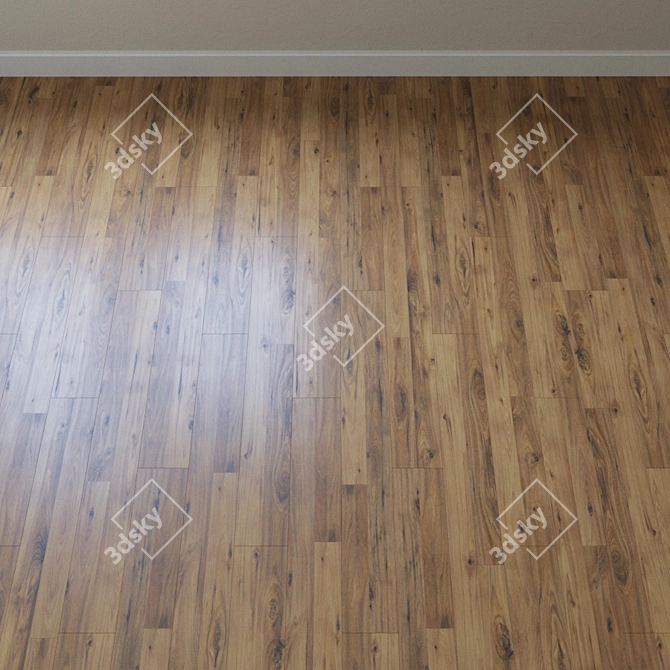 Golden State Hickory Parquet 3D model image 2