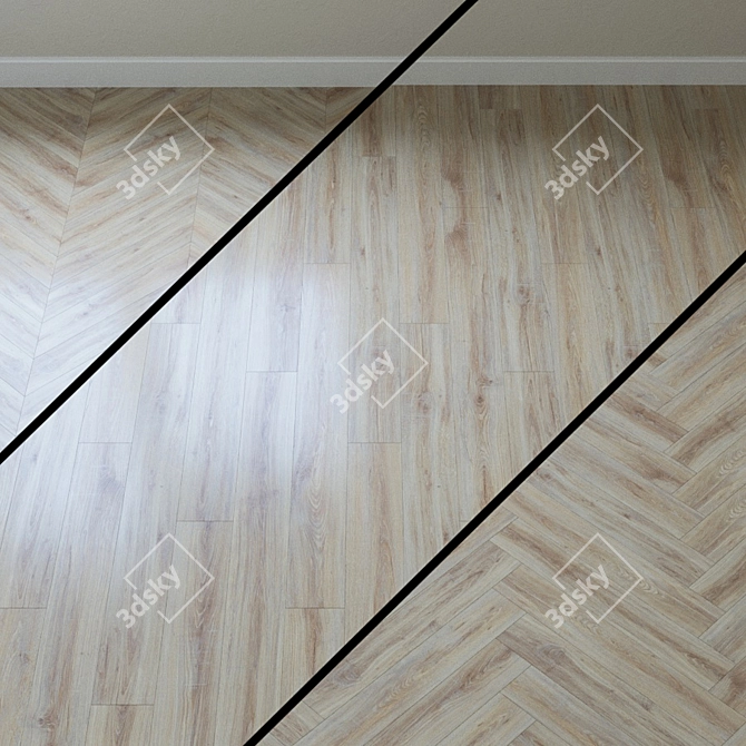 Greenland Oak Parquet - Classic Elegance 3D model image 1