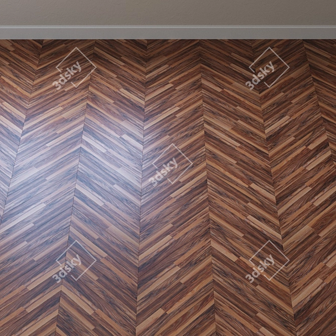 Tiger Oak Parquet: Krono Original Kastello 3D model image 3