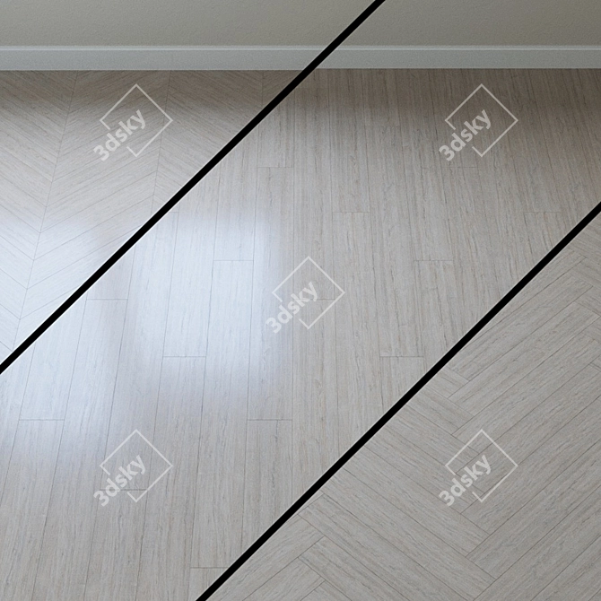 Classic Oak Oregon Parquet 3D model image 1