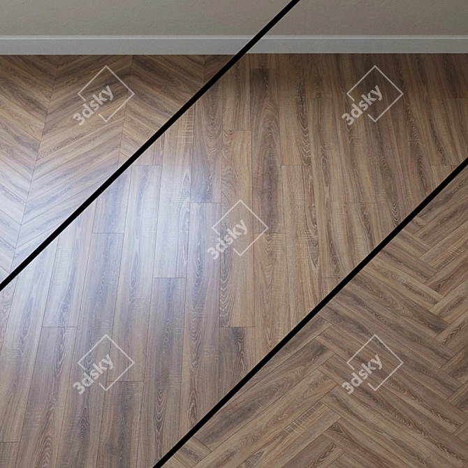 Classic Nostalgia Oak Parquet 3D model image 1