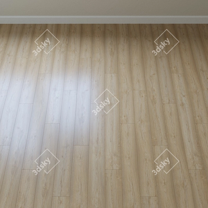 Elegant Pastel Oak Parquet 3D model image 2