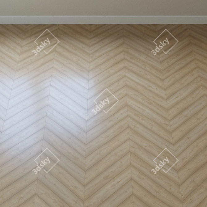 Elegant Pastel Oak Parquet 3D model image 3