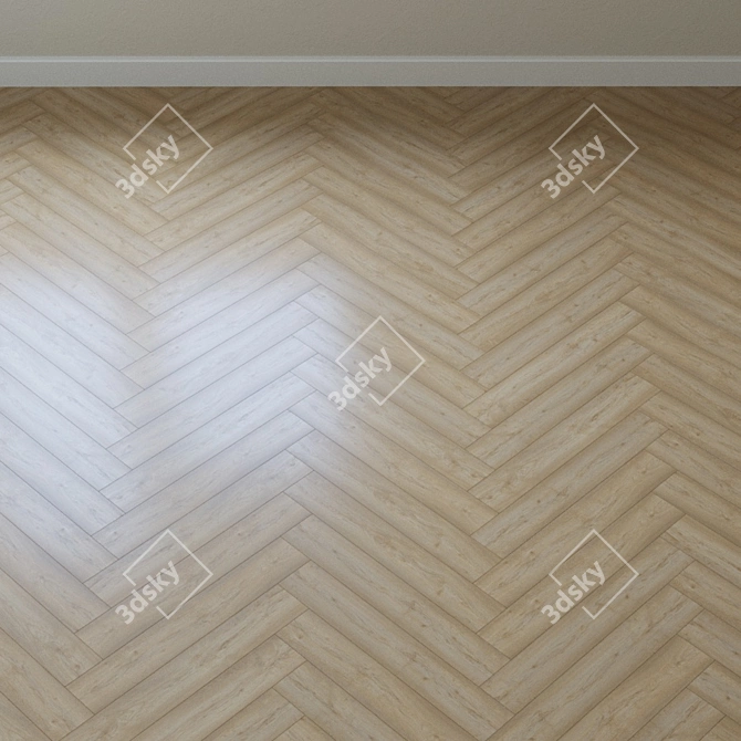 Elegant Pastel Oak Parquet 3D model image 4