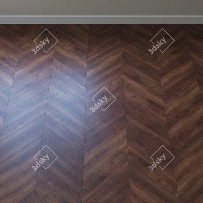 Montreal Oak Parquet Flooring 3D model image 3