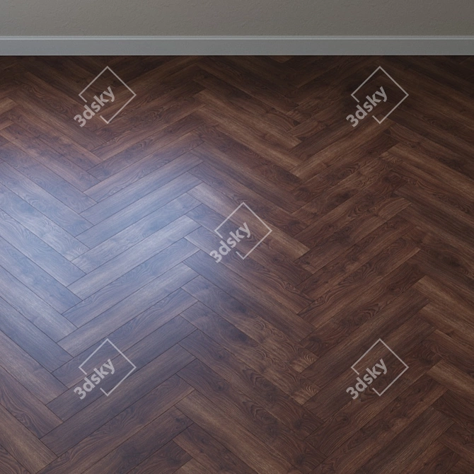 Montreal Oak Parquet Flooring 3D model image 4