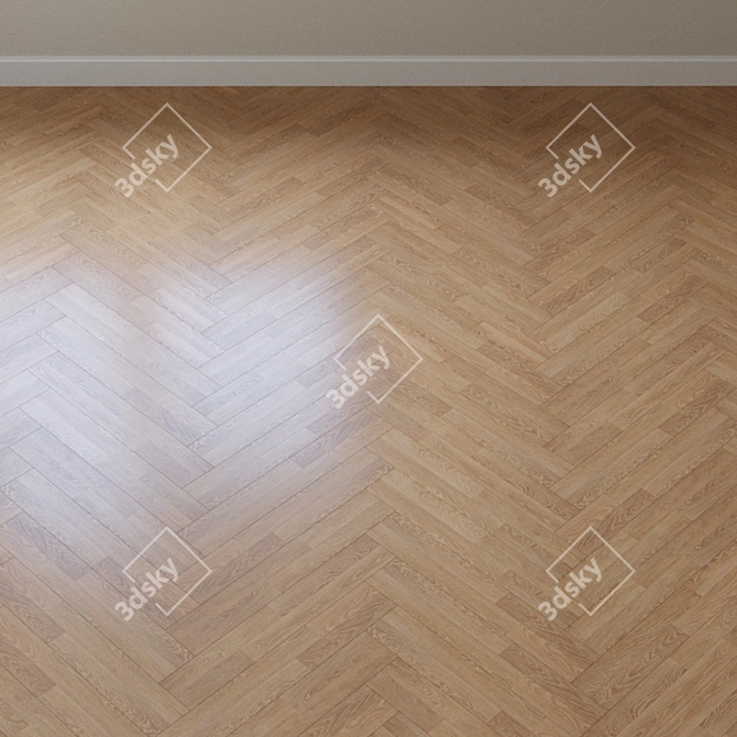 Elegant Merino Oak Parquet 3D model image 3