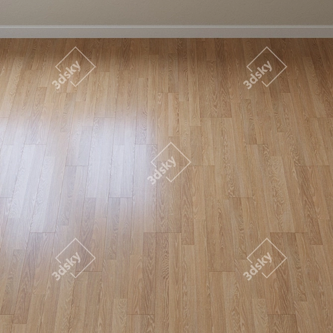 Elegant Merino Oak Parquet 3D model image 4