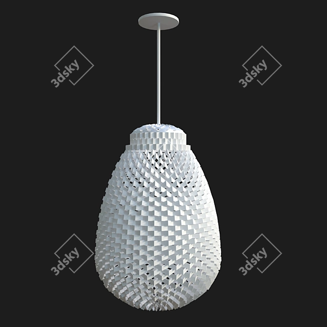 Artecnica's Petit: Elegant Tyvek Chandelier 3D model image 1