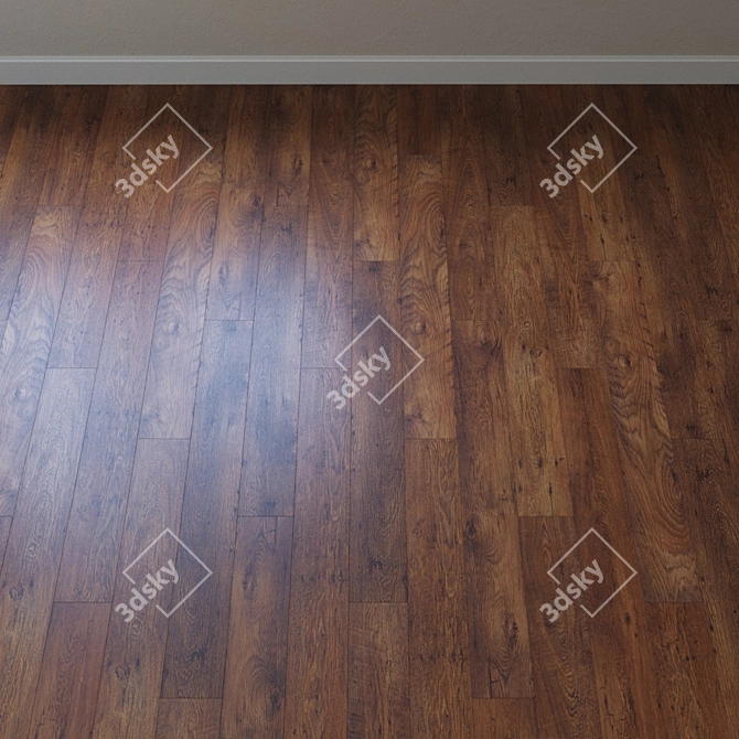 Rustic Oak Parquet: Krono Original Kastello 3D model image 2