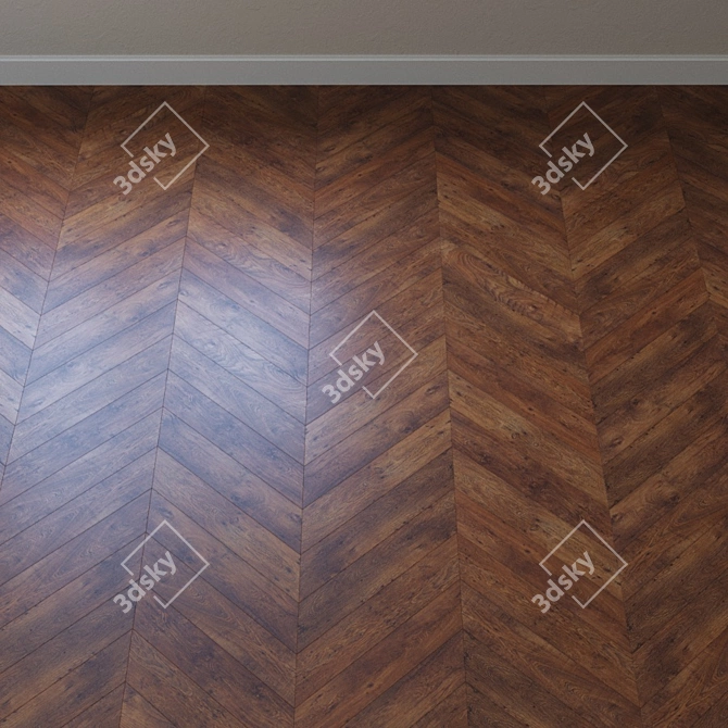 Rustic Oak Parquet: Krono Original Kastello 3D model image 3