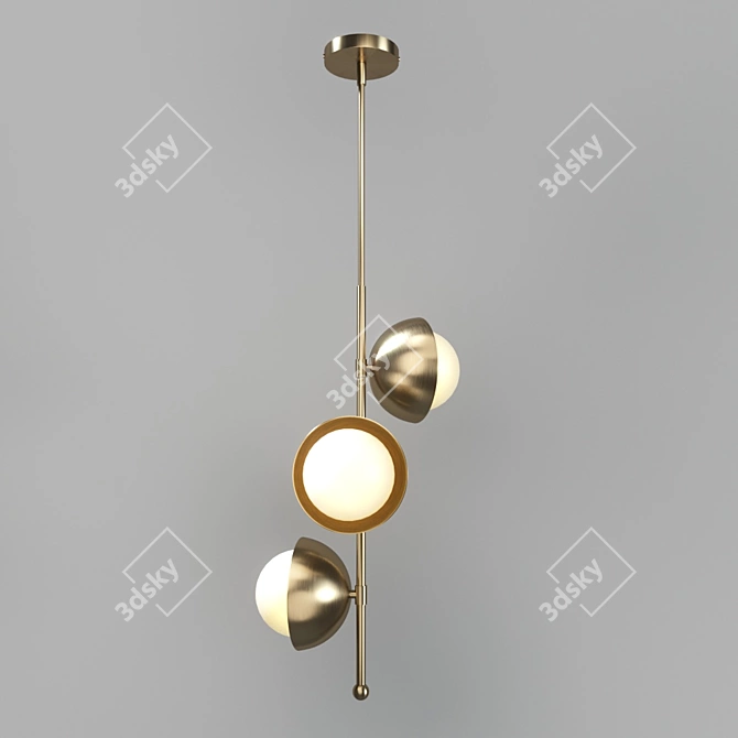 Benta 44.1235: Modern Brass Pendant Light 3D model image 1