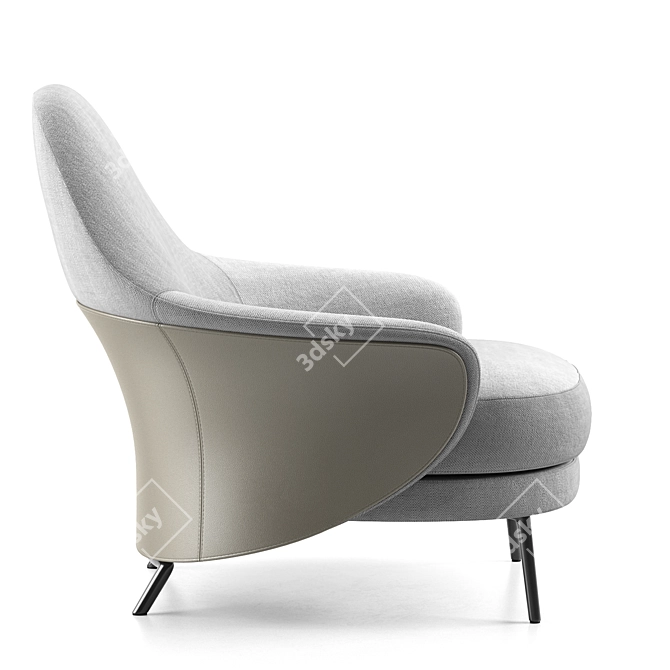 Angie Minotti: Stylish and Compact Sofa Set 3D model image 2