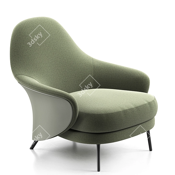 Angie Minotti: Stylish and Compact Sofa Set 3D model image 4