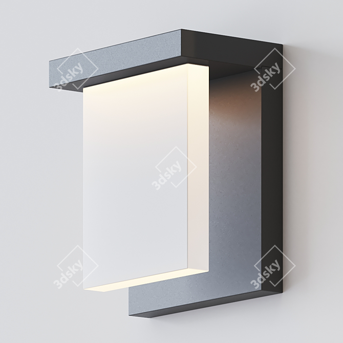 Glass Glow Sconce: Inside-Out Illumination 3D model image 2