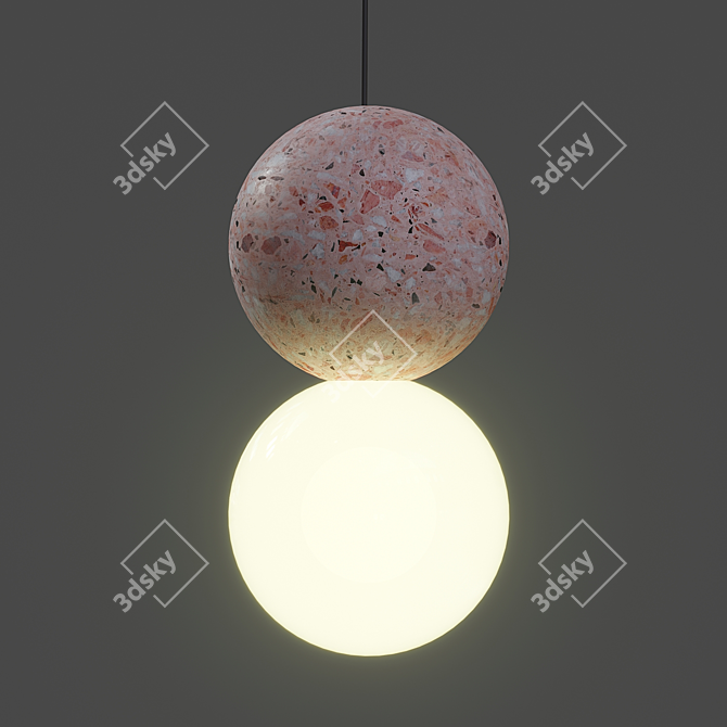 Scandinavian LILLA Pendant Lamp - Stylish and Modern 3D model image 1