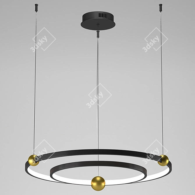 Elegant Amadeo Chandelier 1123 3D model image 5