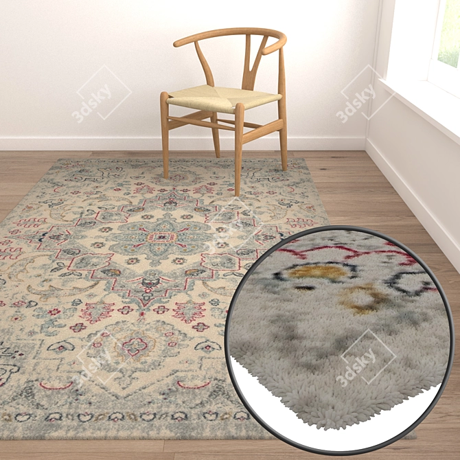 Luxury Carpet Set: High-Quality Textures for Stunning Renders 3D model image 5