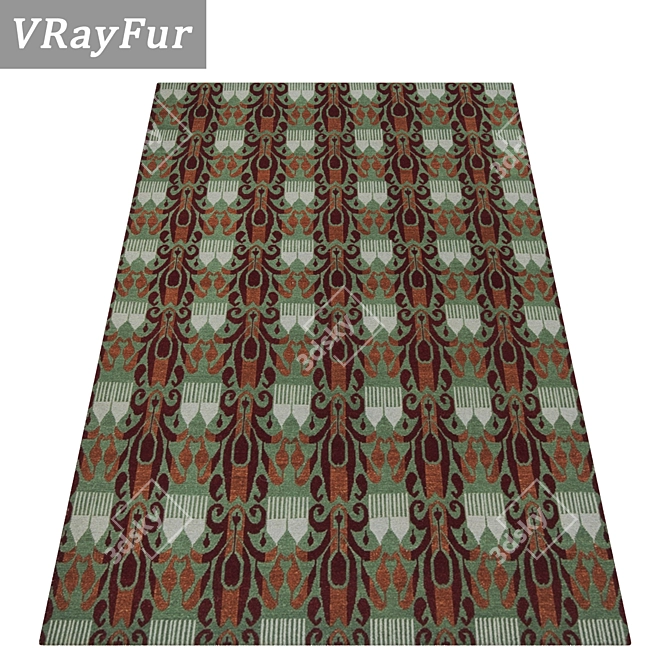 Luxury Carpet Set: Premium Textures 3D model image 2