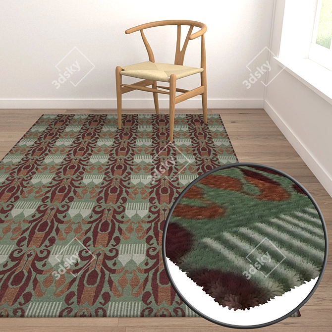 Luxury Carpet Set: Premium Textures 3D model image 5