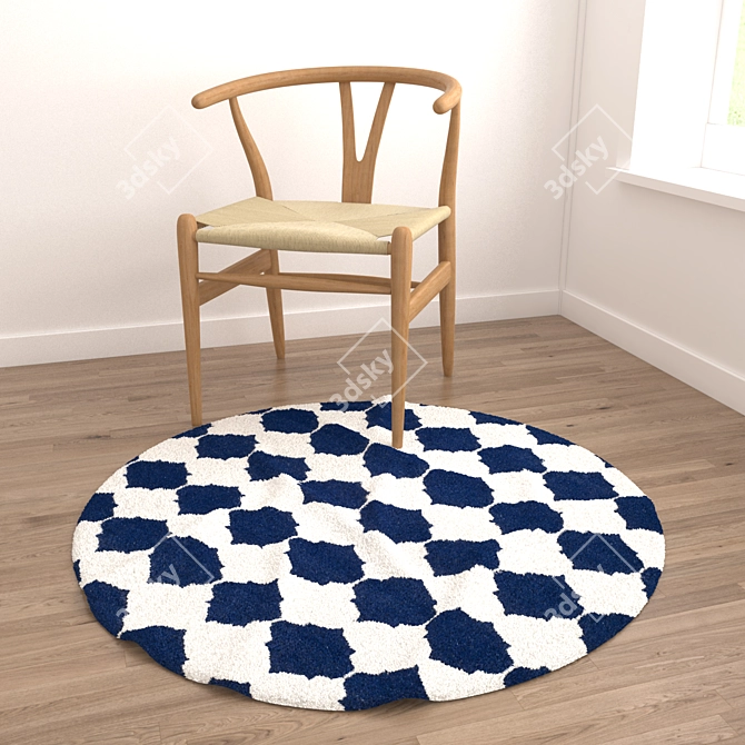 Round Carpets Set - Enhance Your Space 3D model image 4