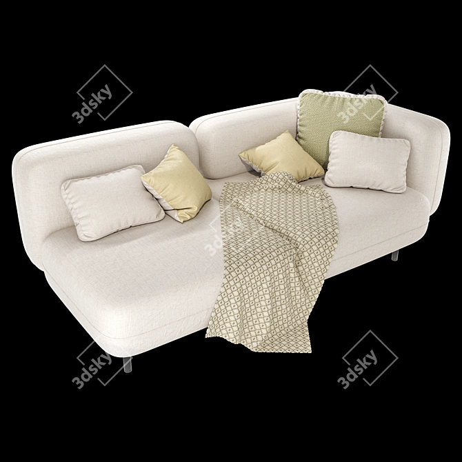 Delavega DP Modular Sofa - DP1 and DP2 3D model image 2