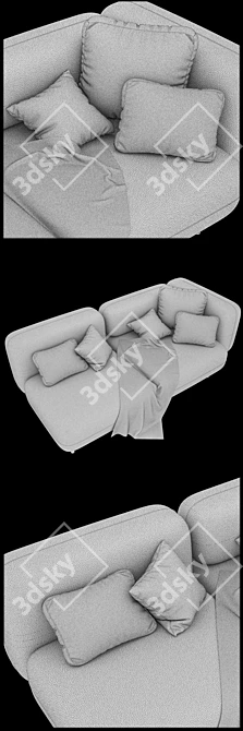 Delavega DP Modular Sofa - DP1 and DP2 3D model image 6