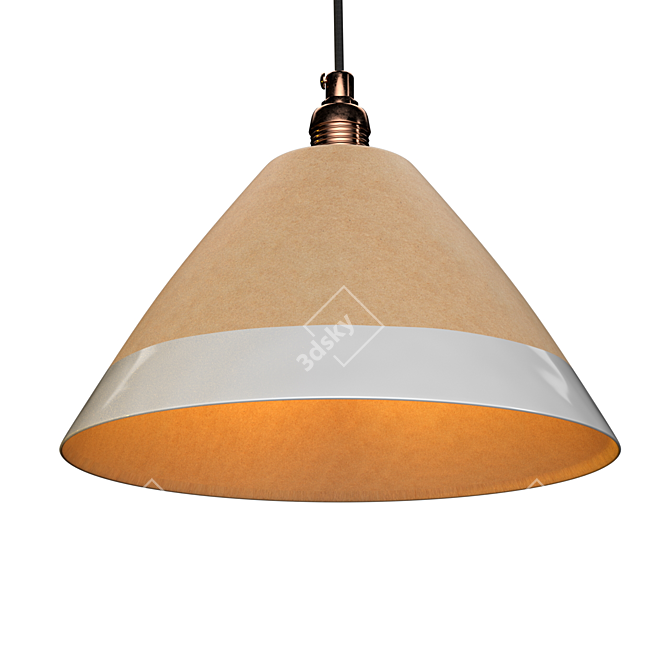 Zara Home Ceramic Ceiling Lamp 3D model image 2