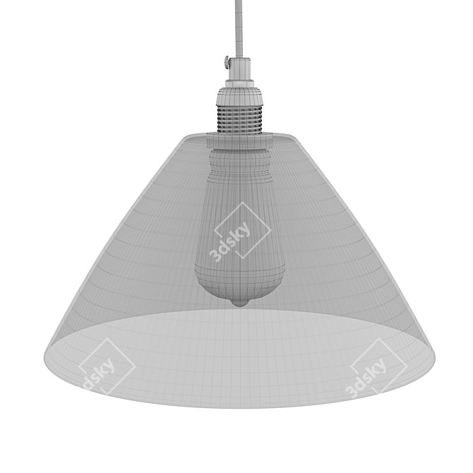 Zara Home Ceramic Ceiling Lamp 3D model image 4