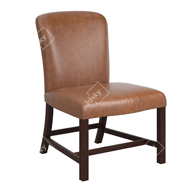 Elegant Rose Tarlow Chippendale Chair 3D model image 2
