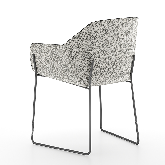 Compact and Comfortable Nido Chair 3D model image 2