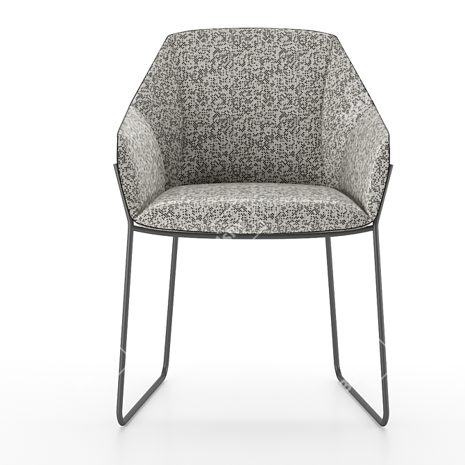 Compact and Comfortable Nido Chair 3D model image 3
