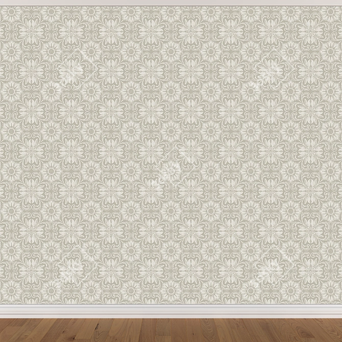 Seamless Wallpaper Set | 3 Designs 3D model image 2