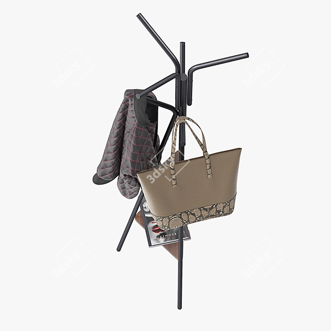 Modern Valdosta Coat Rack 3D model image 4