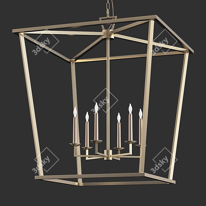 Darlana Lantern: Elegant Illumination 3D model image 1