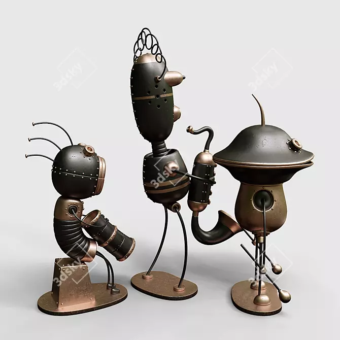 Machinarium Collection: Miniature 3D Figures 3D model image 2