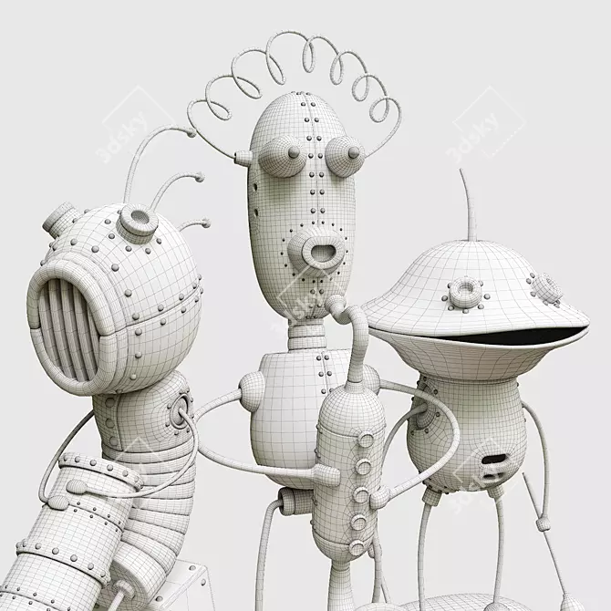 Machinarium Collection: Miniature 3D Figures 3D model image 4