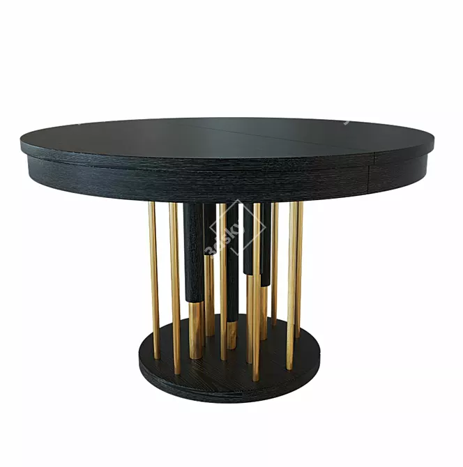 Elegant OM Round Dining Table 3D model image 2