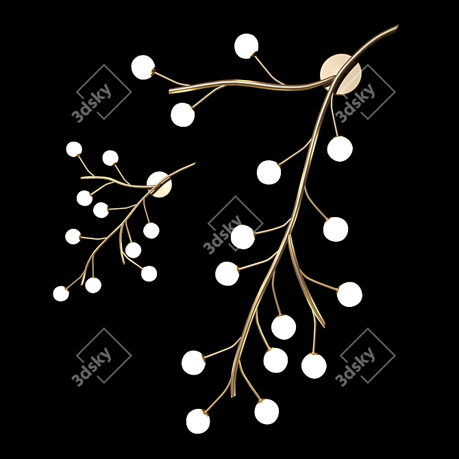 Branch Wall Lamp 3D model image 1