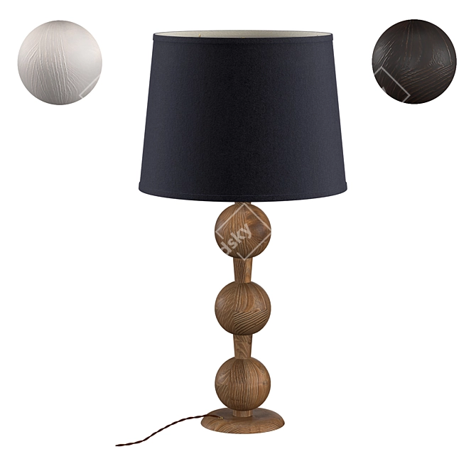 Industrial Chic Table Lamp 3D model image 1